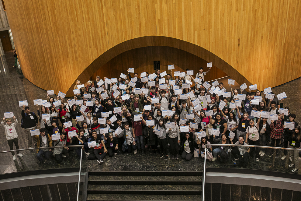 La Legislatura recibió a 130 escuelas secundarias en el Parlamento Juvenil del Mercosur